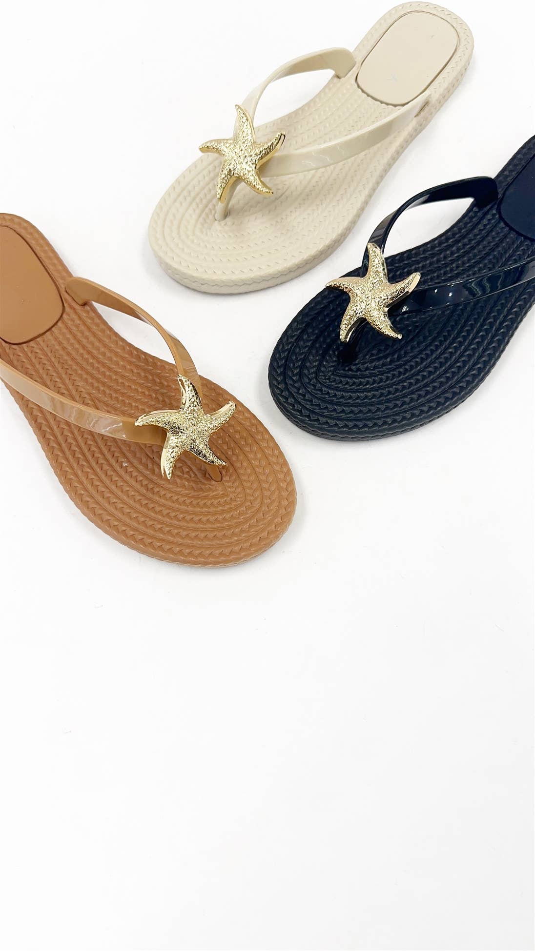TAN STARFISH SANDALS