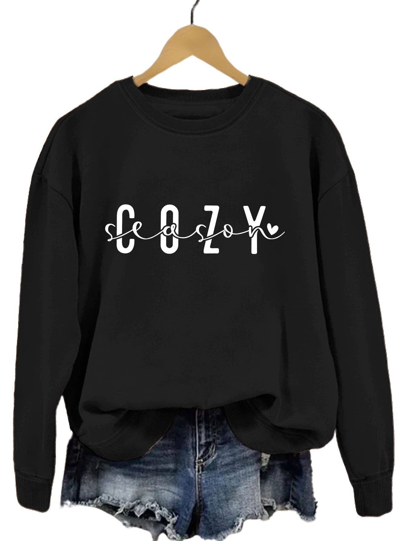 Black Cozy Season Long Sleeve