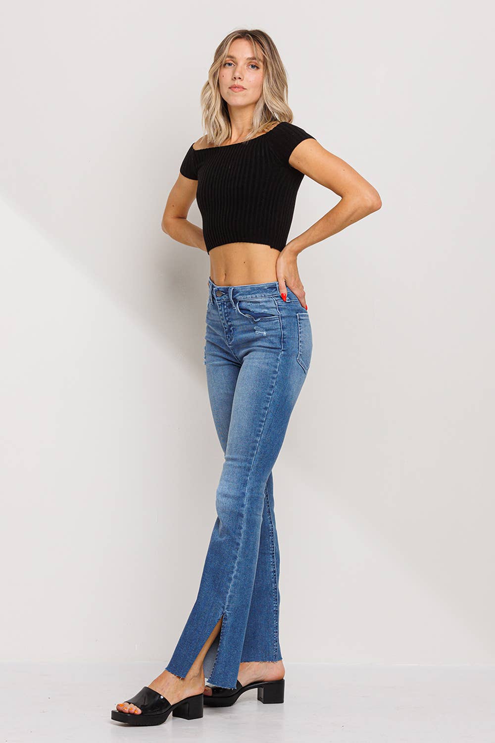 Split Decision Denim Jeans