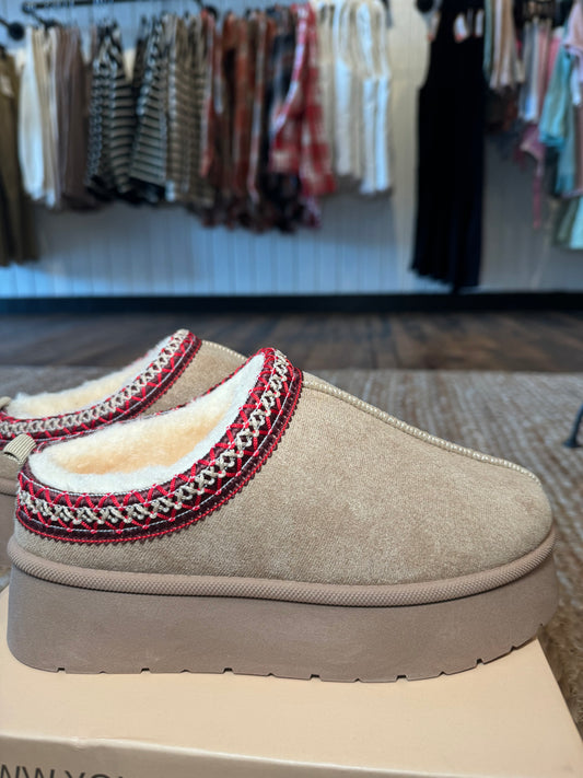 Cozy Season Slip-Ons - Beige