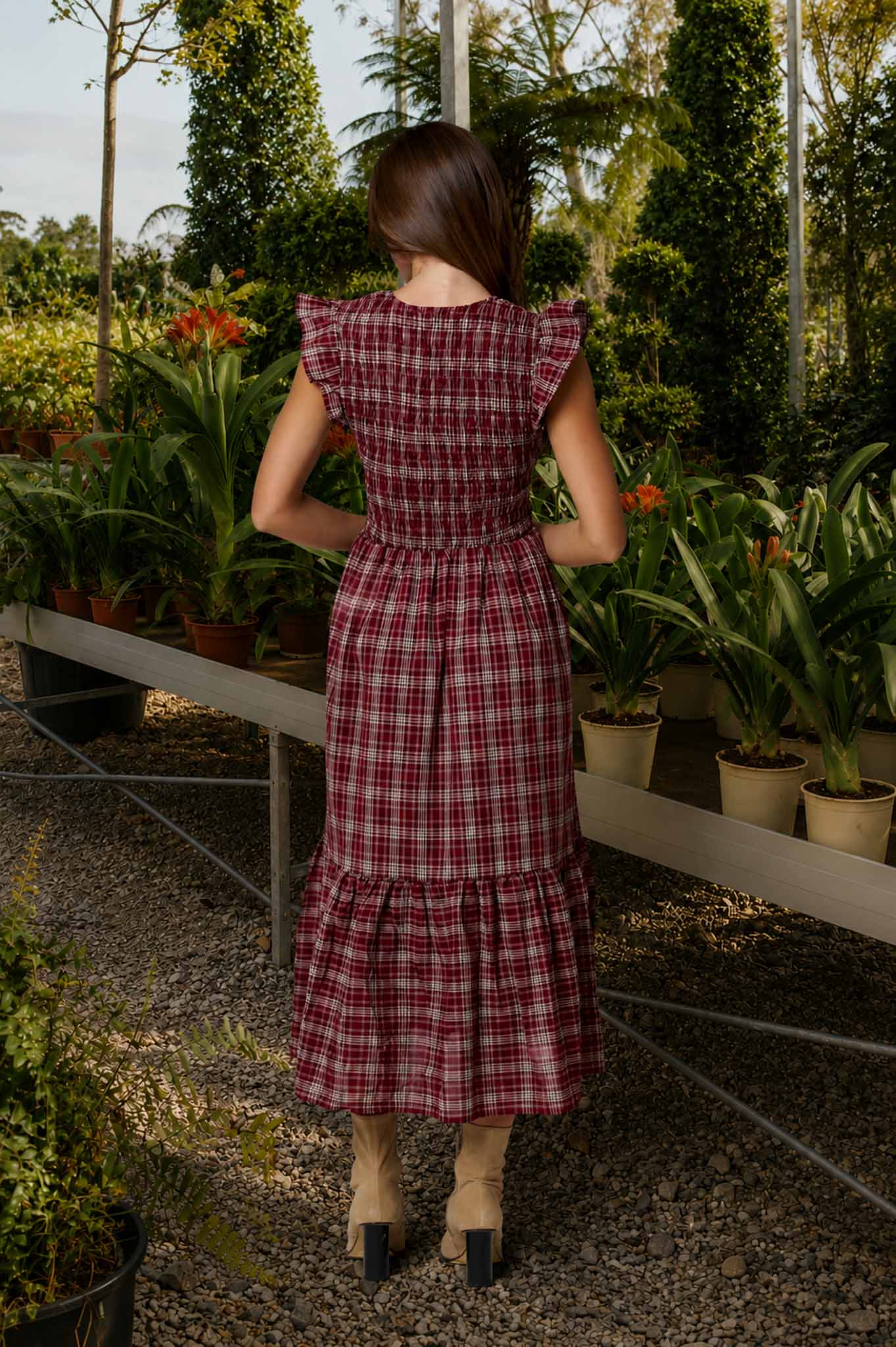 Almost Fall Burgundy Dress