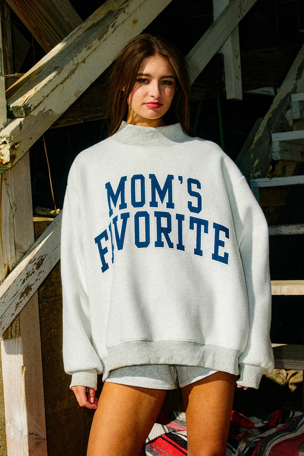 Mom's Favorite/Dad's Favorite Reversible Mockneck