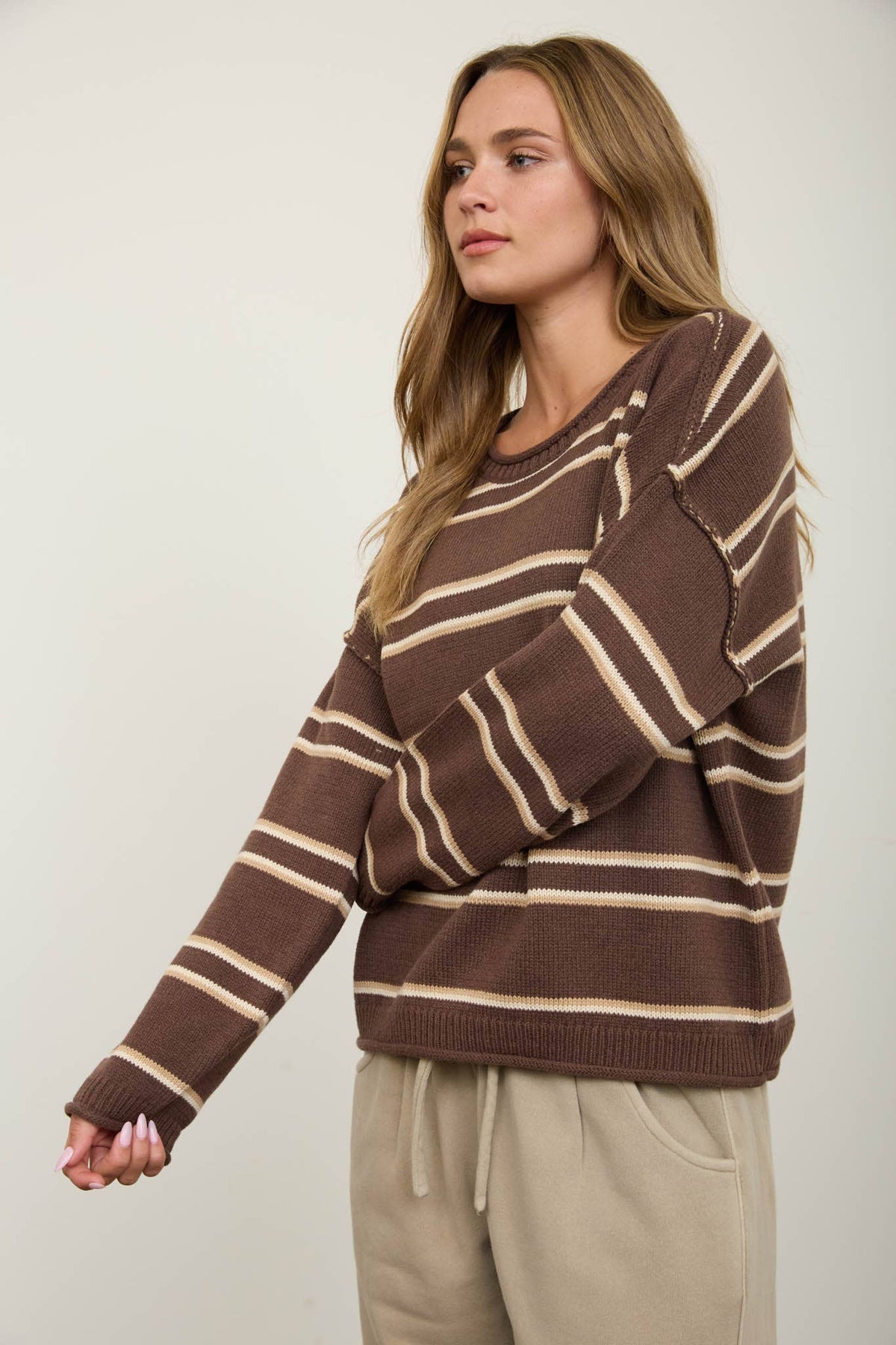Brown Fall Days Sweater