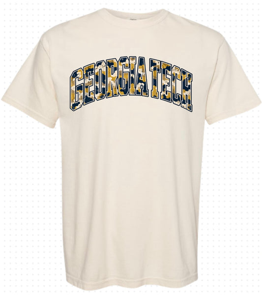 Georgia Tech T-shirt (Gold/Navy Letters)