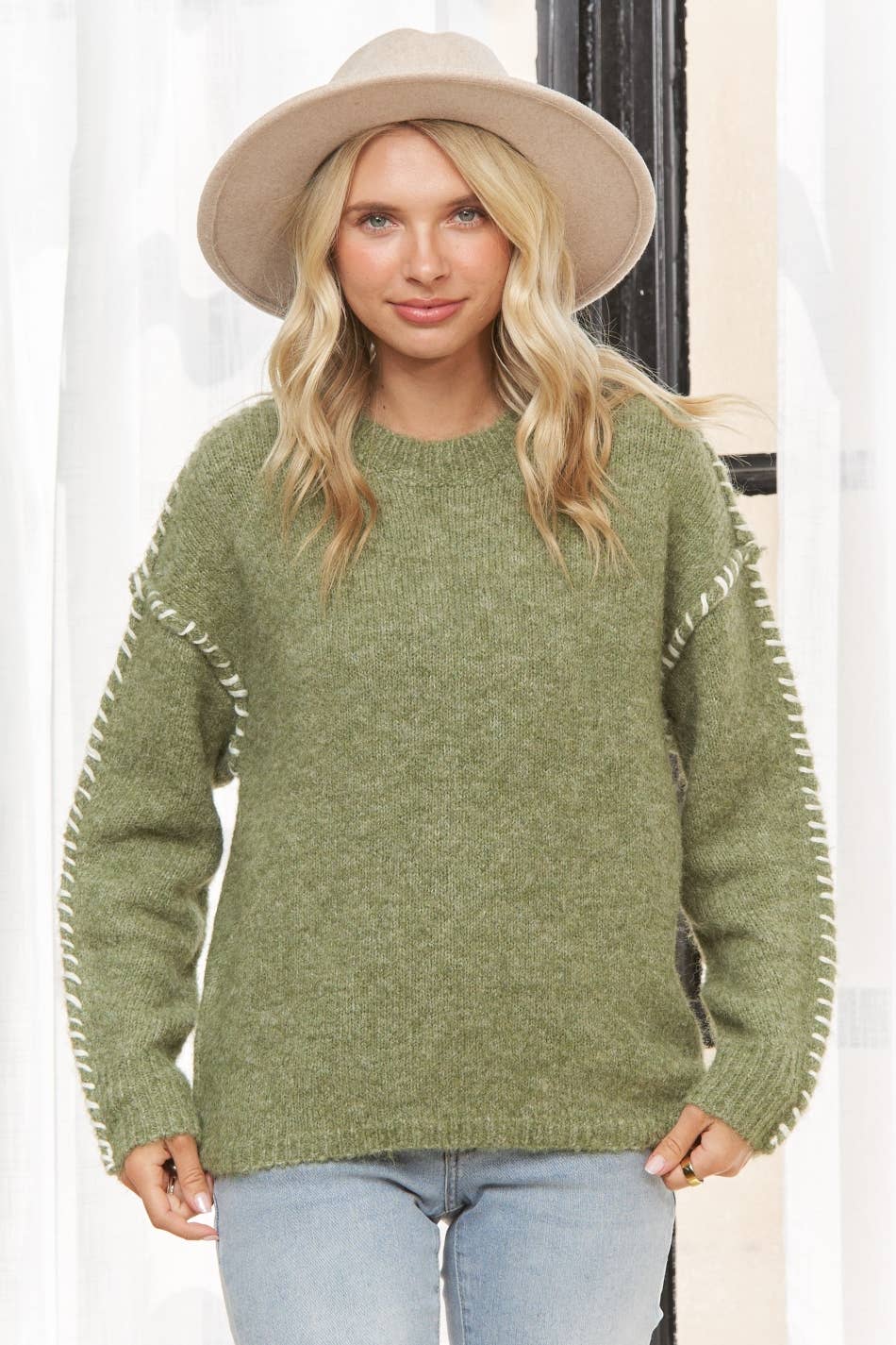 Sage Stitch Sweater