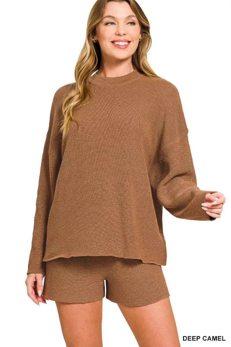 ALL SEASONS Sweater/Shorts Set