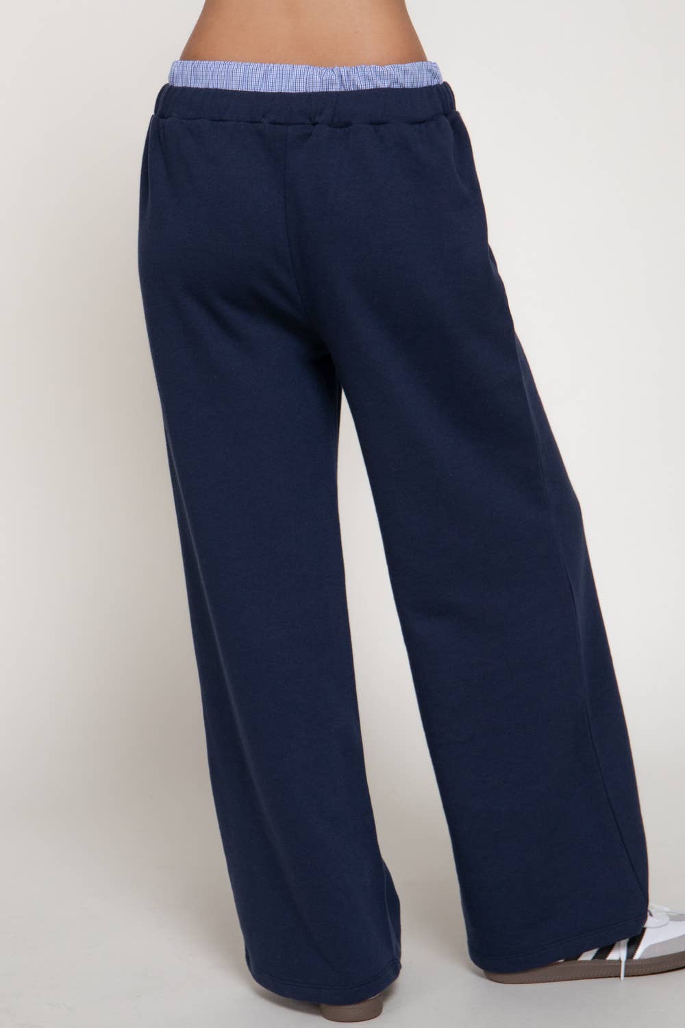 Navy Boxer Waist Sweatpants