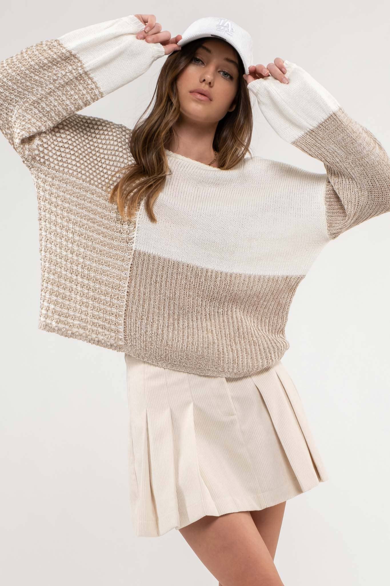 The Ivory Isley Back Tie Sweater