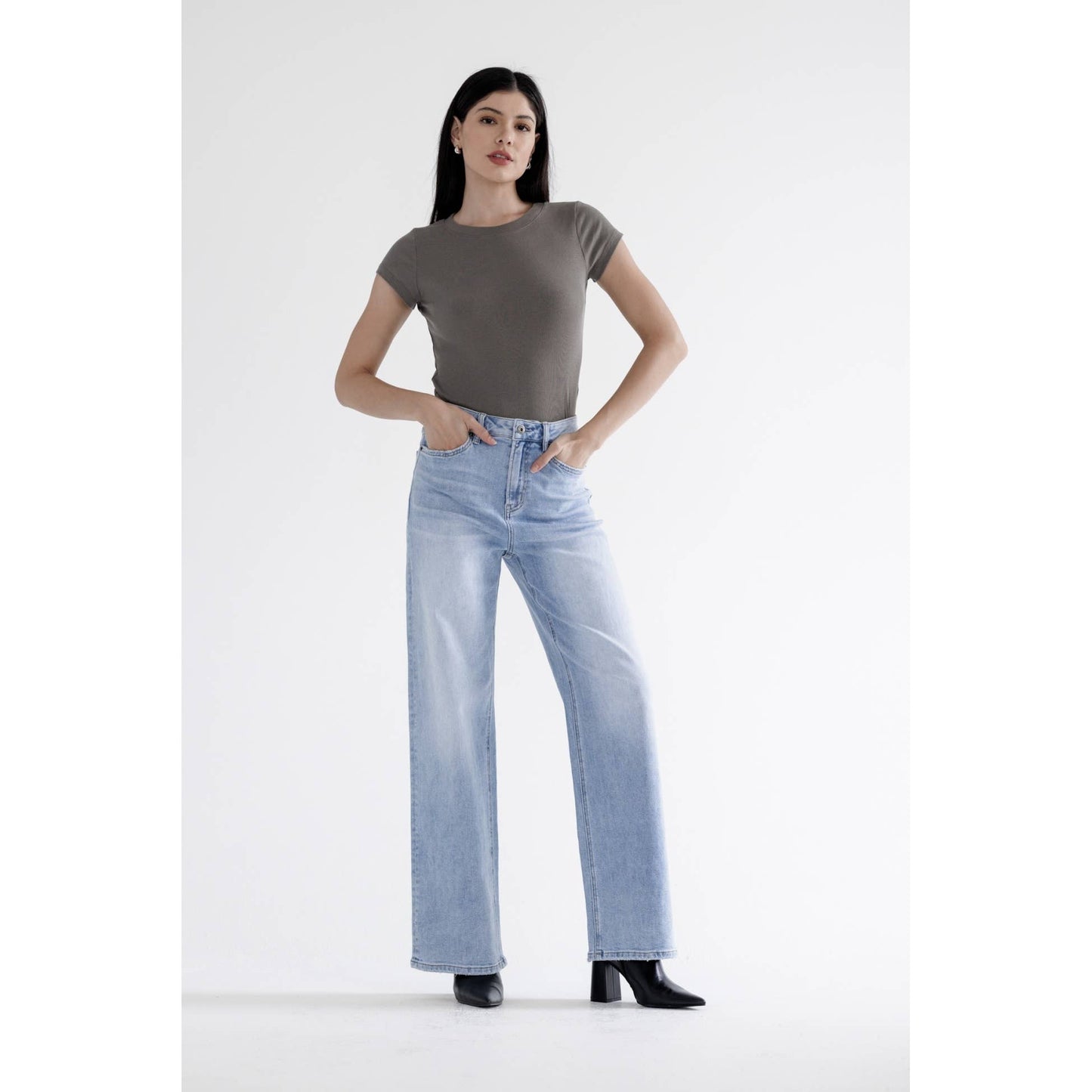 Daybreak Wide Leg Denim Jeans
