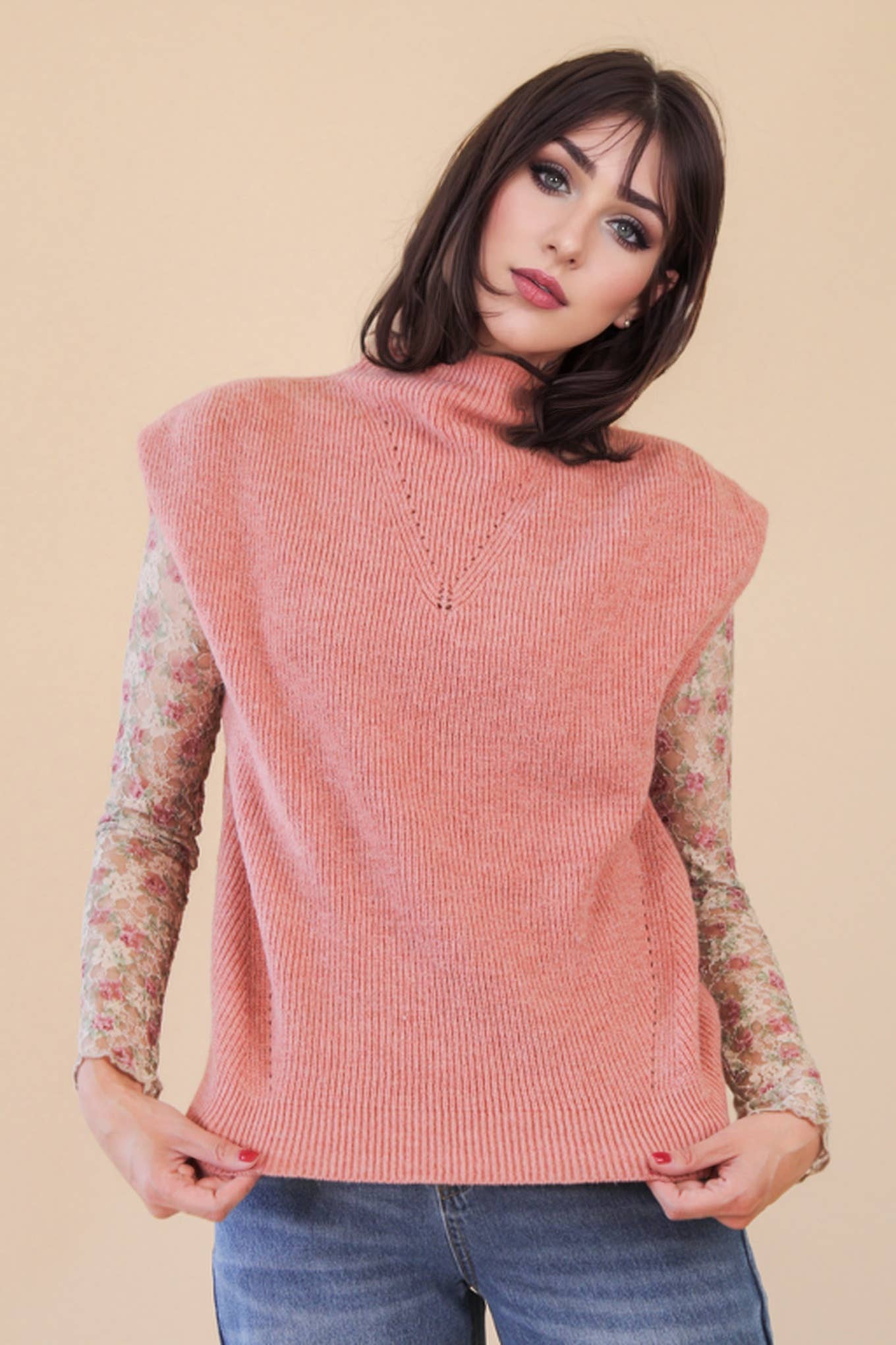 Blush Sweater Vest