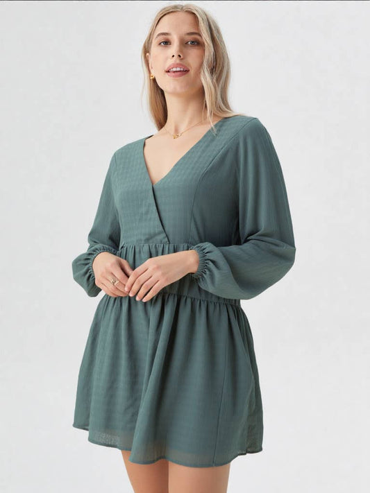 Emerald Grace Mini Dress