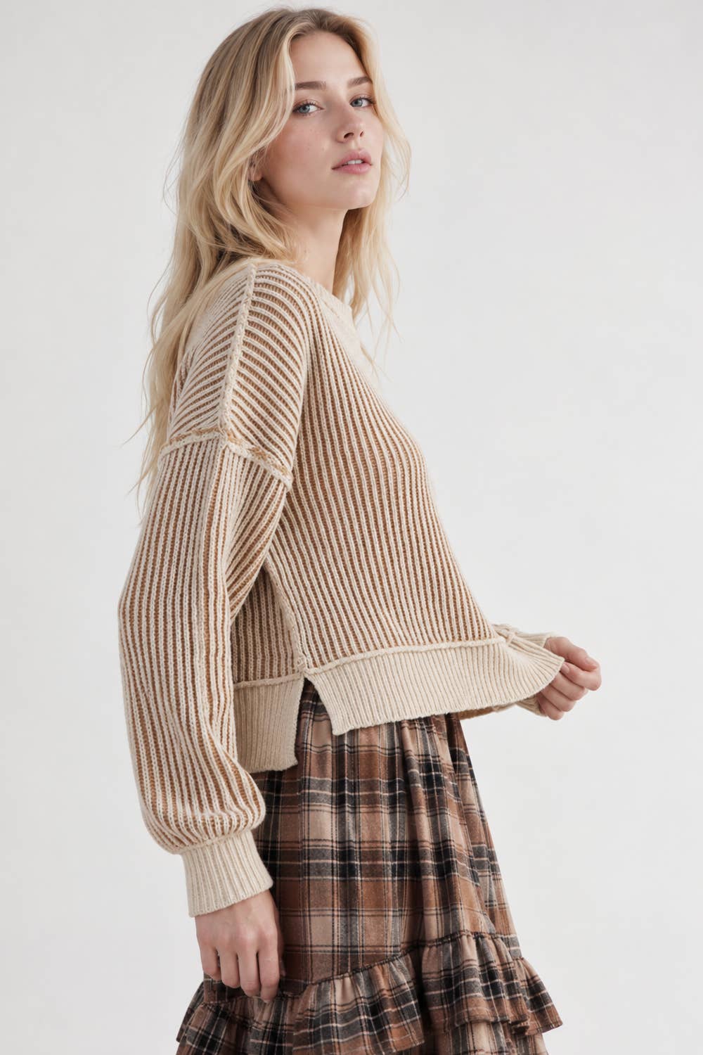 Cozy Beige Trendy Sweater