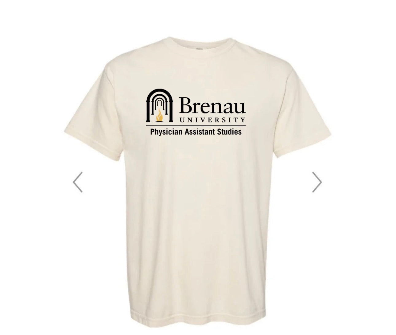 Brenau Black & Gold Logo Tee (Comfort Color)