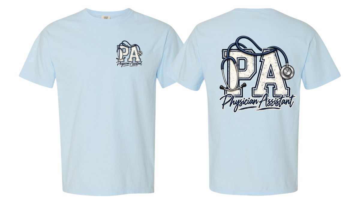 FUN PA T's  (Sage/Blue/Pink Front+Back)(Comfort Color)