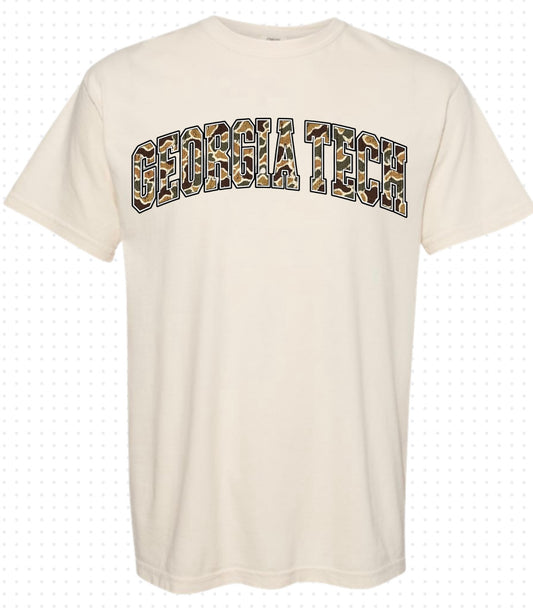 Georgia Tech T-shirt (Camo Letters)