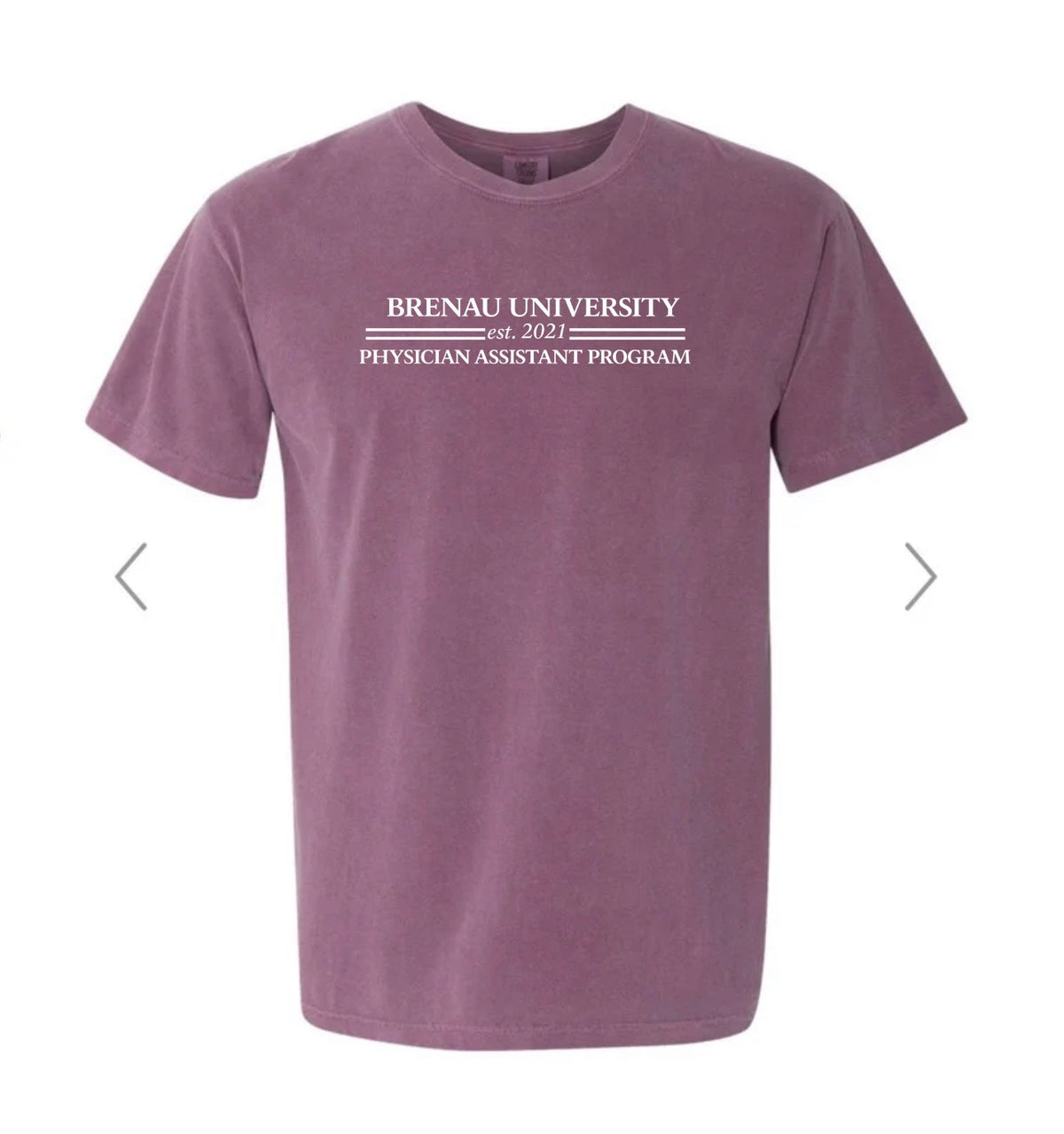 Brenau White Text (Comfort Color)