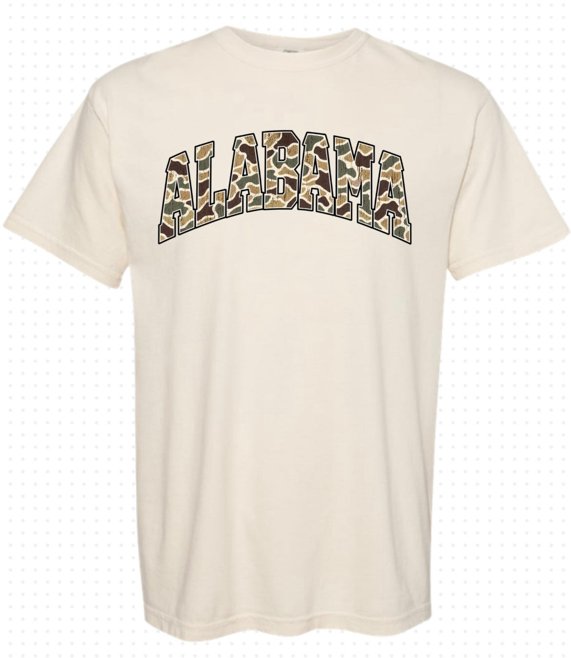 Alabama T-shirt (Camo Color Letters)