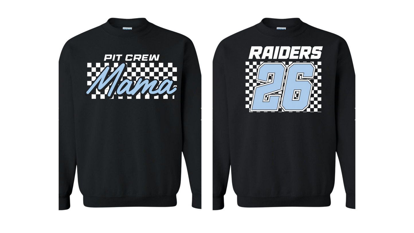 Raiders Pit Crew Black Sweatshirt