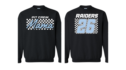 Raiders Pit Crew Black Sweatshirt