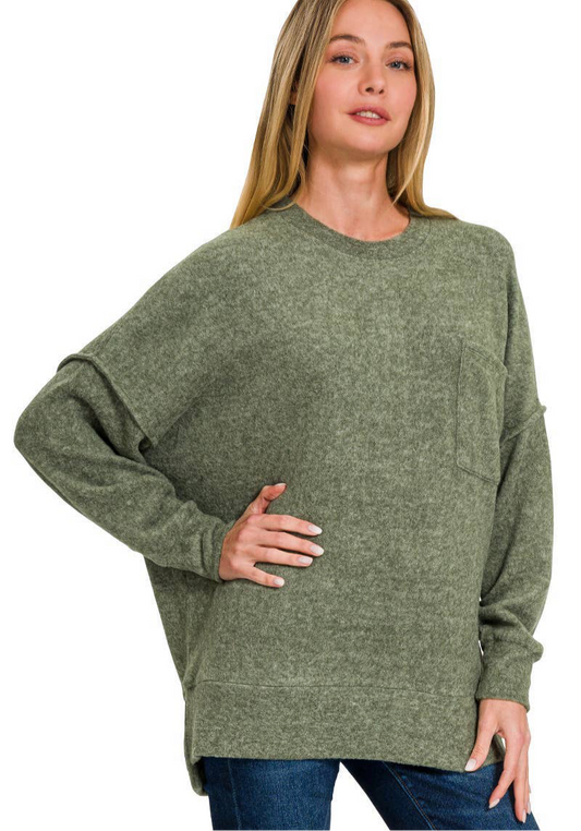 Olive Luxe Sweater