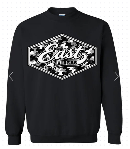 Camo East Raiders Black Sweatshirt