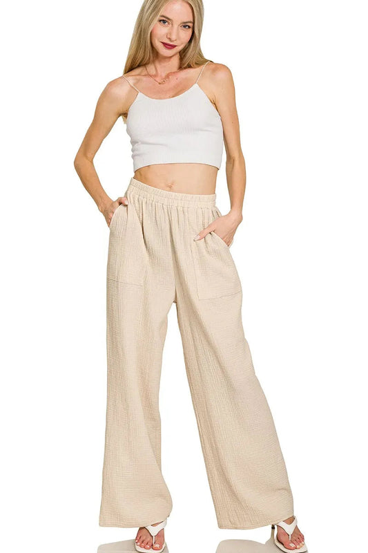 Sand Beige Shores Pants