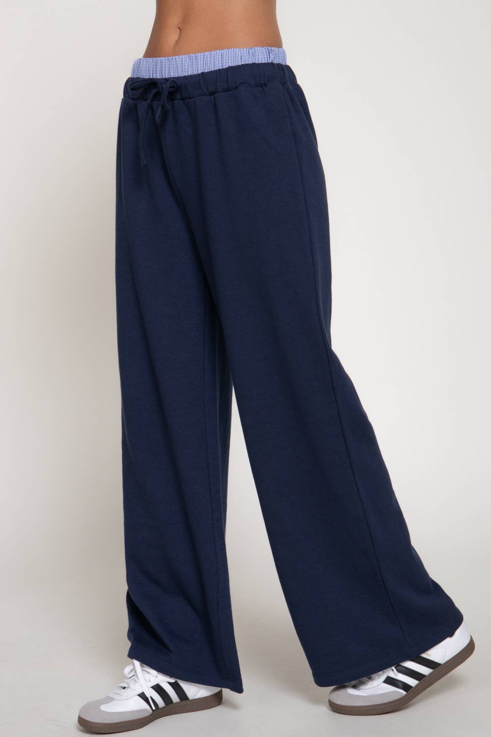 Navy Boxer Waist Sweatpants