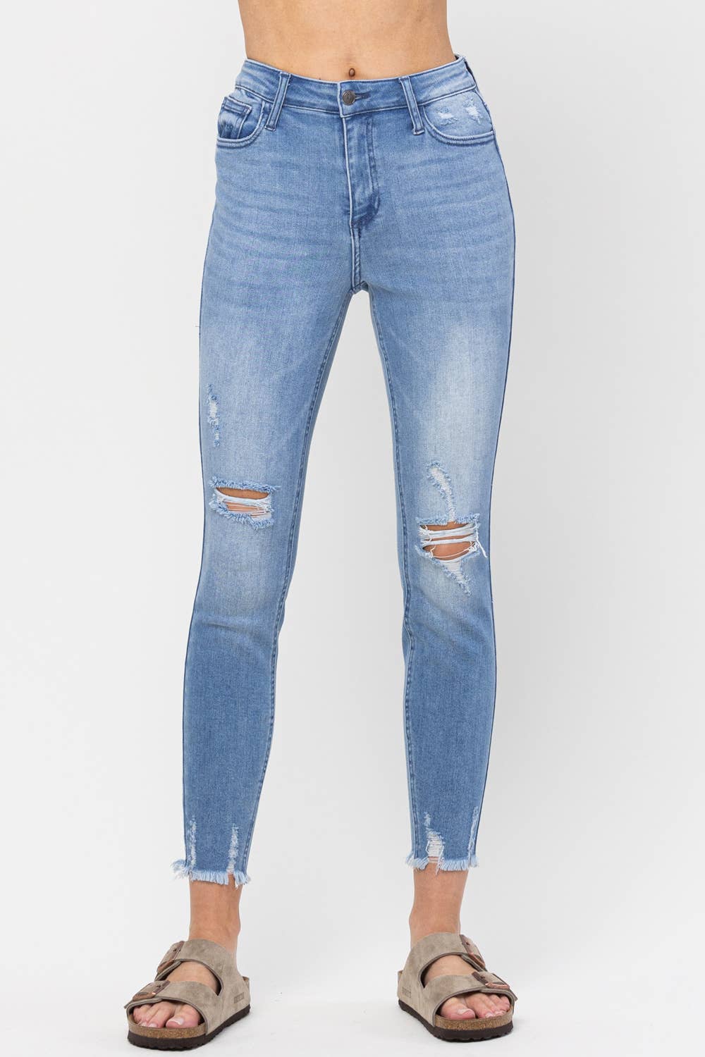 Everyday High Rise Crop Skinny Jeans