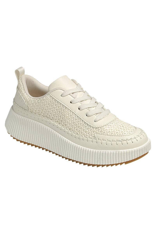 Ivory Weave Luxe Sneaker