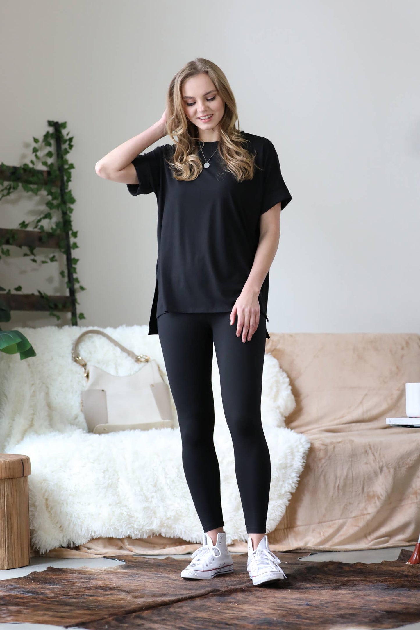 Buttery Soft Black Loungewear Set