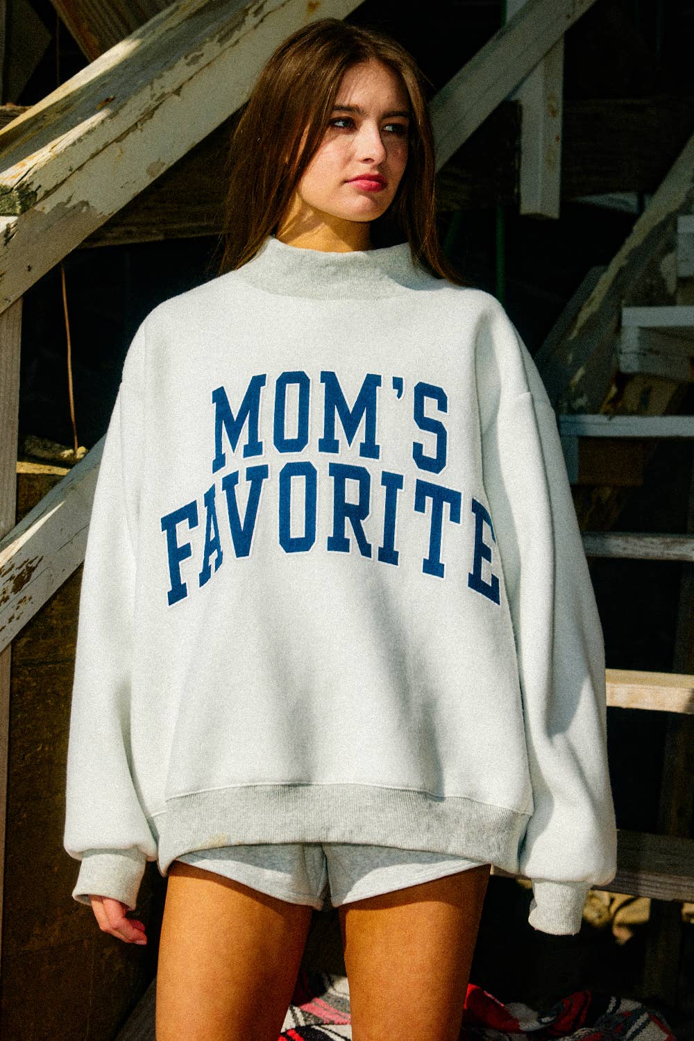 Mom's Favorite/Dad's Favorite Reversible Mockneck