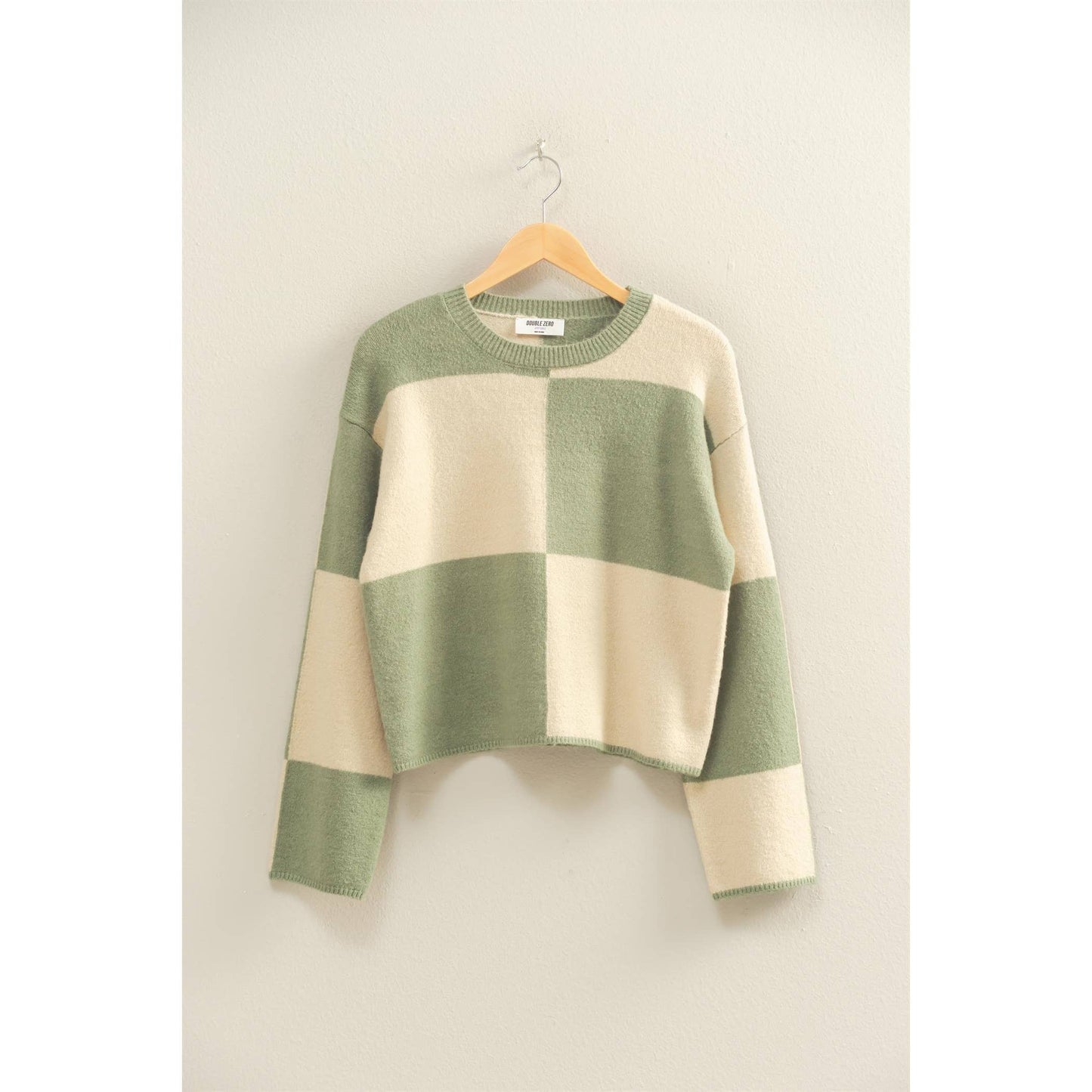 Creamy Sage Beaumont Block Sweater