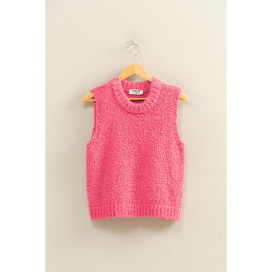 Pretty in Pink Textured Vest