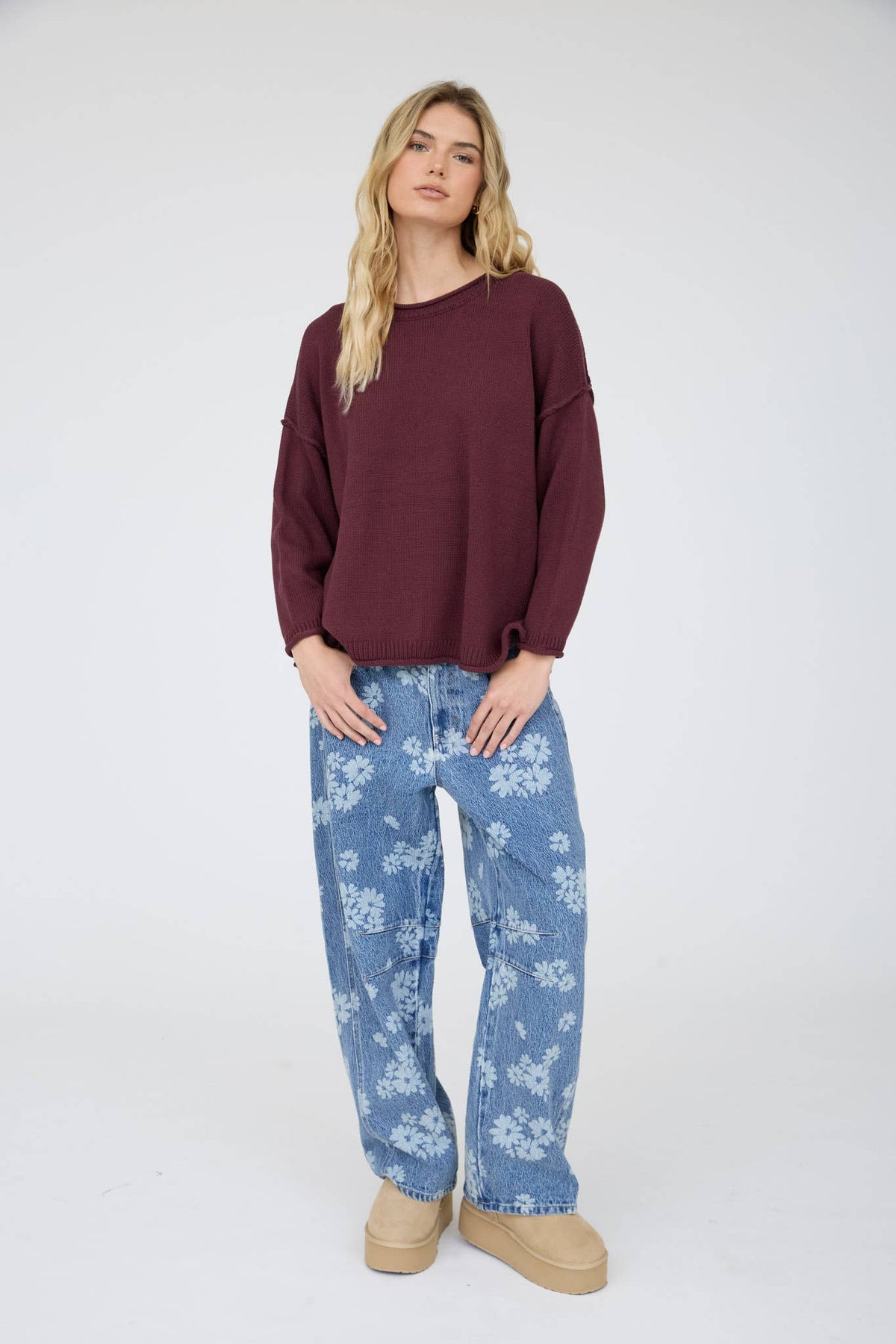 Maroon Days Sweater