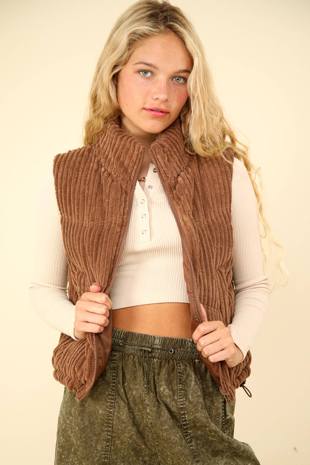 Bailey's Brown Corduroy Vest