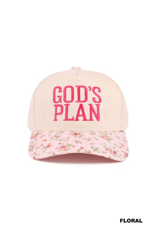 God's Plan Cap FLORAL
