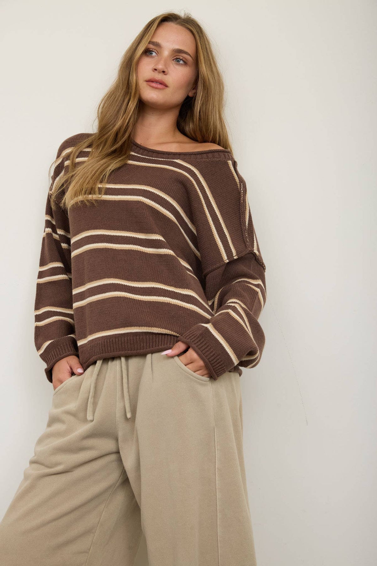 Brown Fall Days Sweater