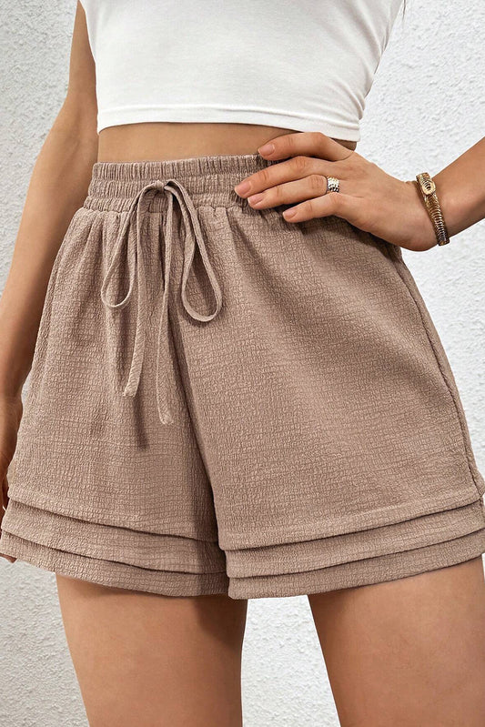 Light Brown Casual Shorts