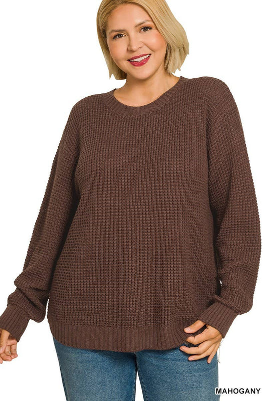 Fall Mahogany Sweater (Plus Size)