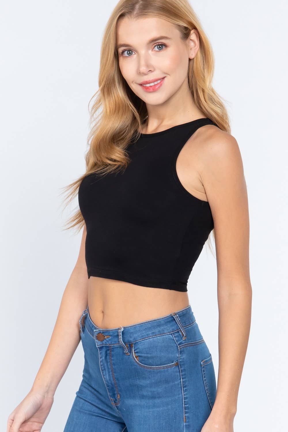 Black Crop Tank