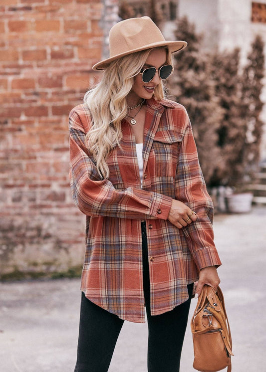 Fall Caramel Plaid Flannel