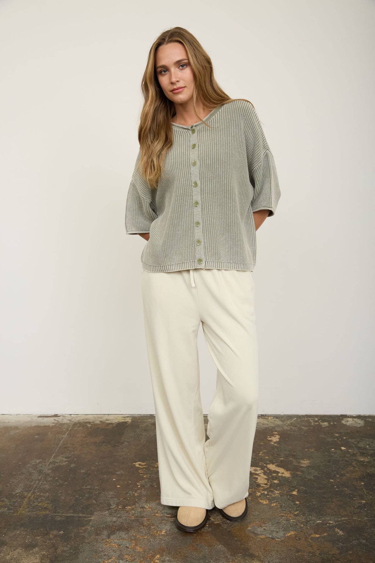Sagebrush Button Sweater