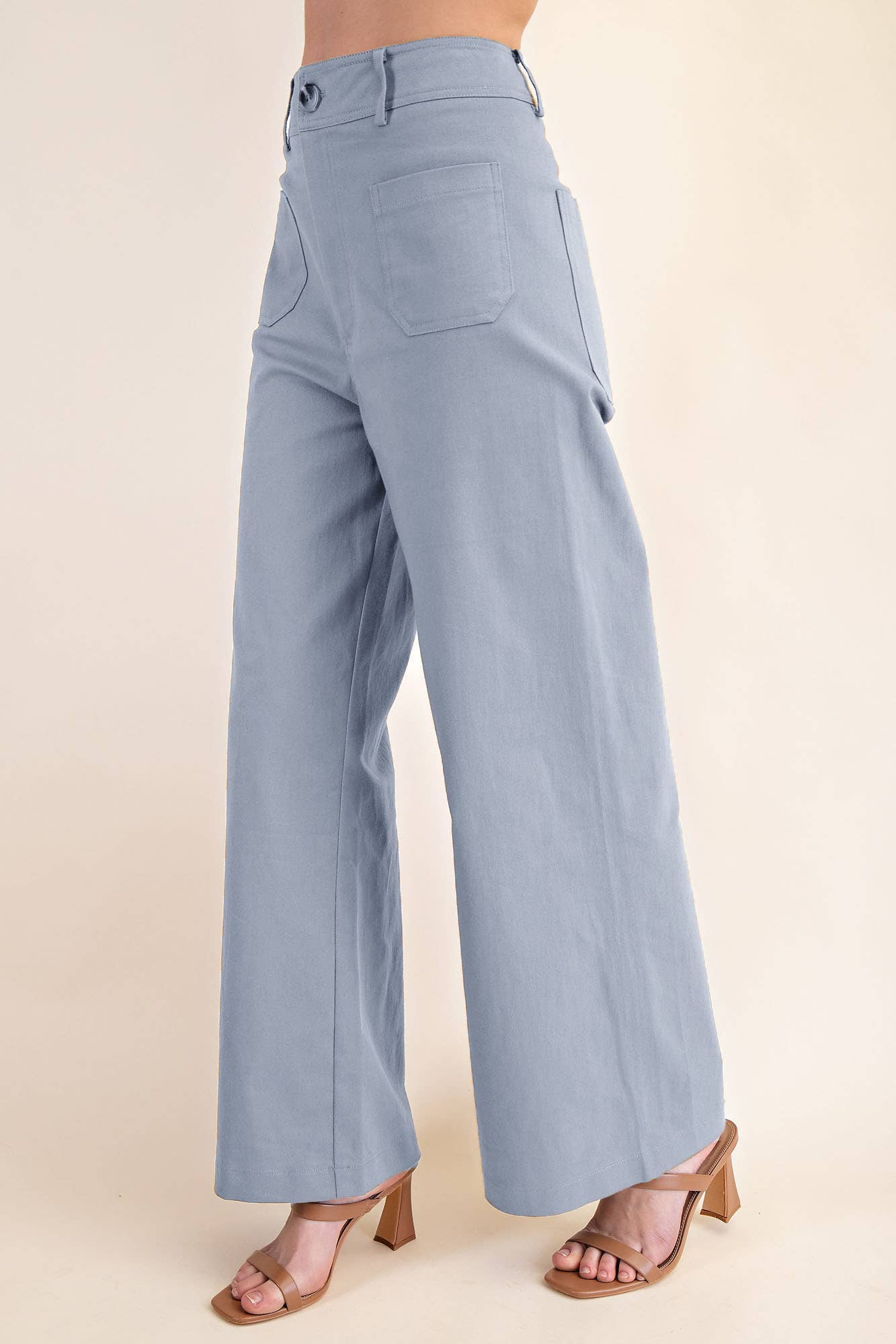 Harbor Blue Wide Leg Pants