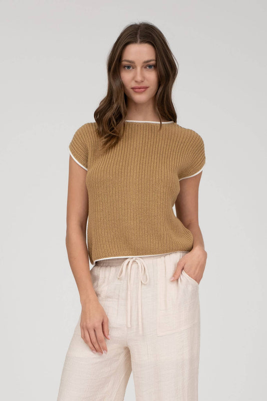 Tan Desert Drift Sweater