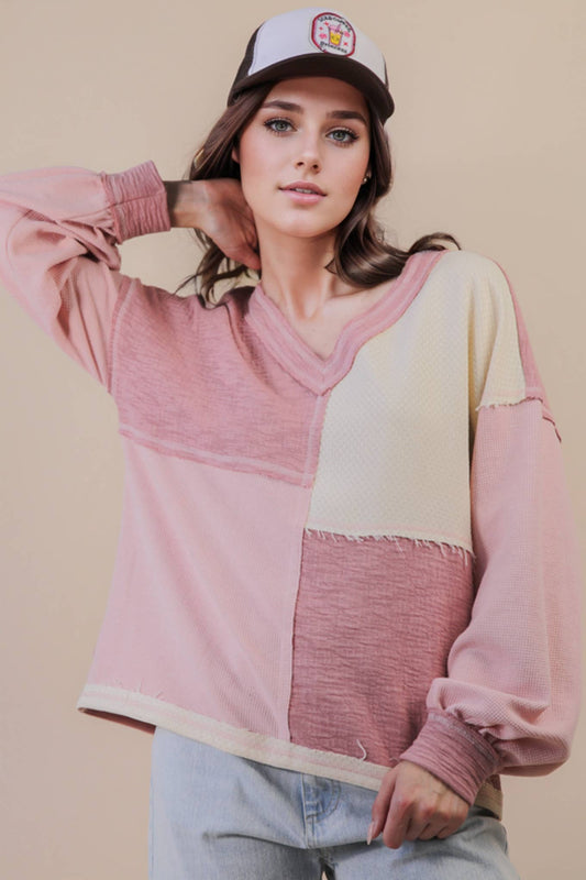 Patchwork Blush Top