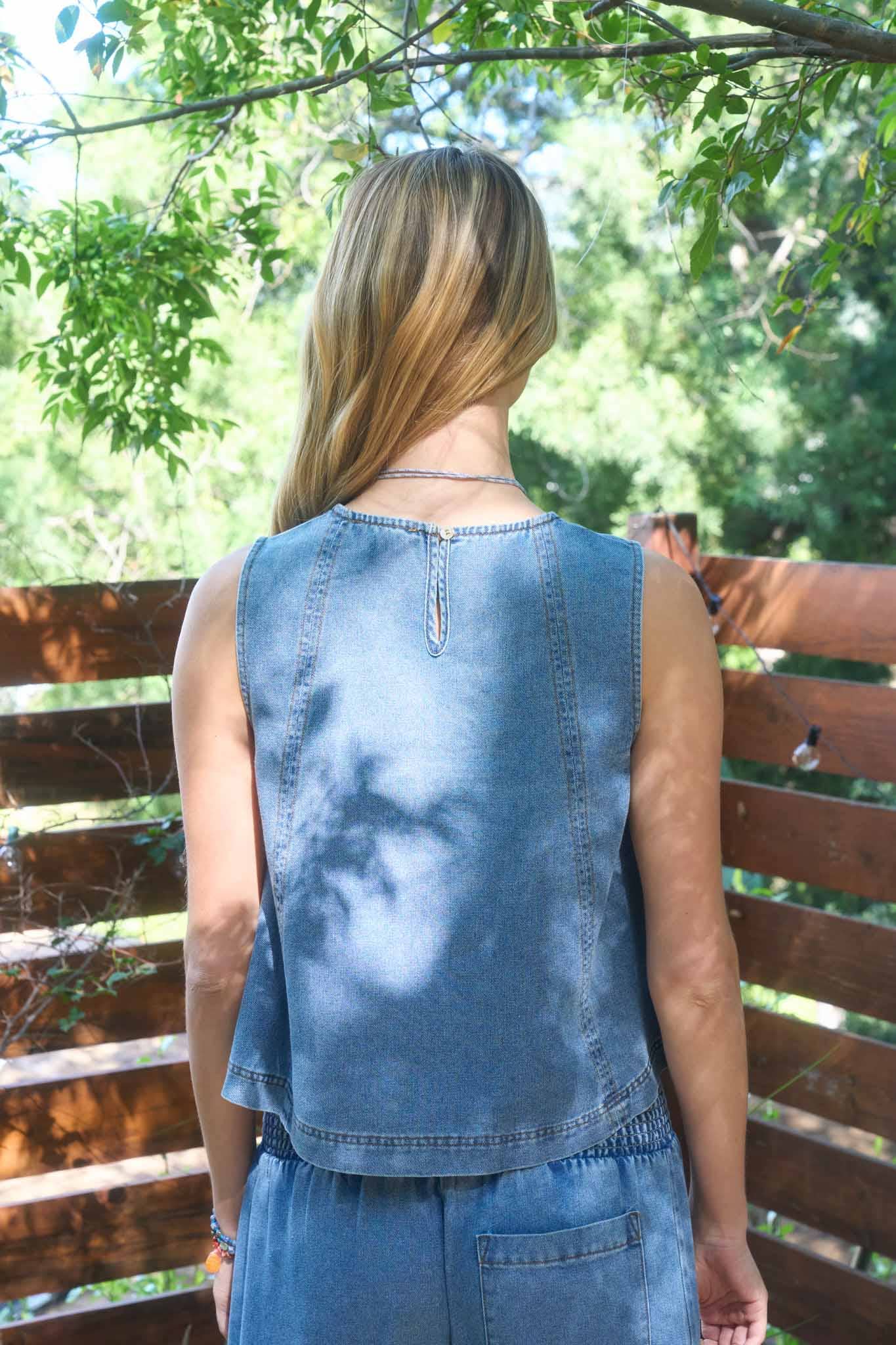 Blue Haven Denim Top