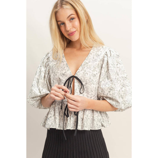 Meadow Tie Top
