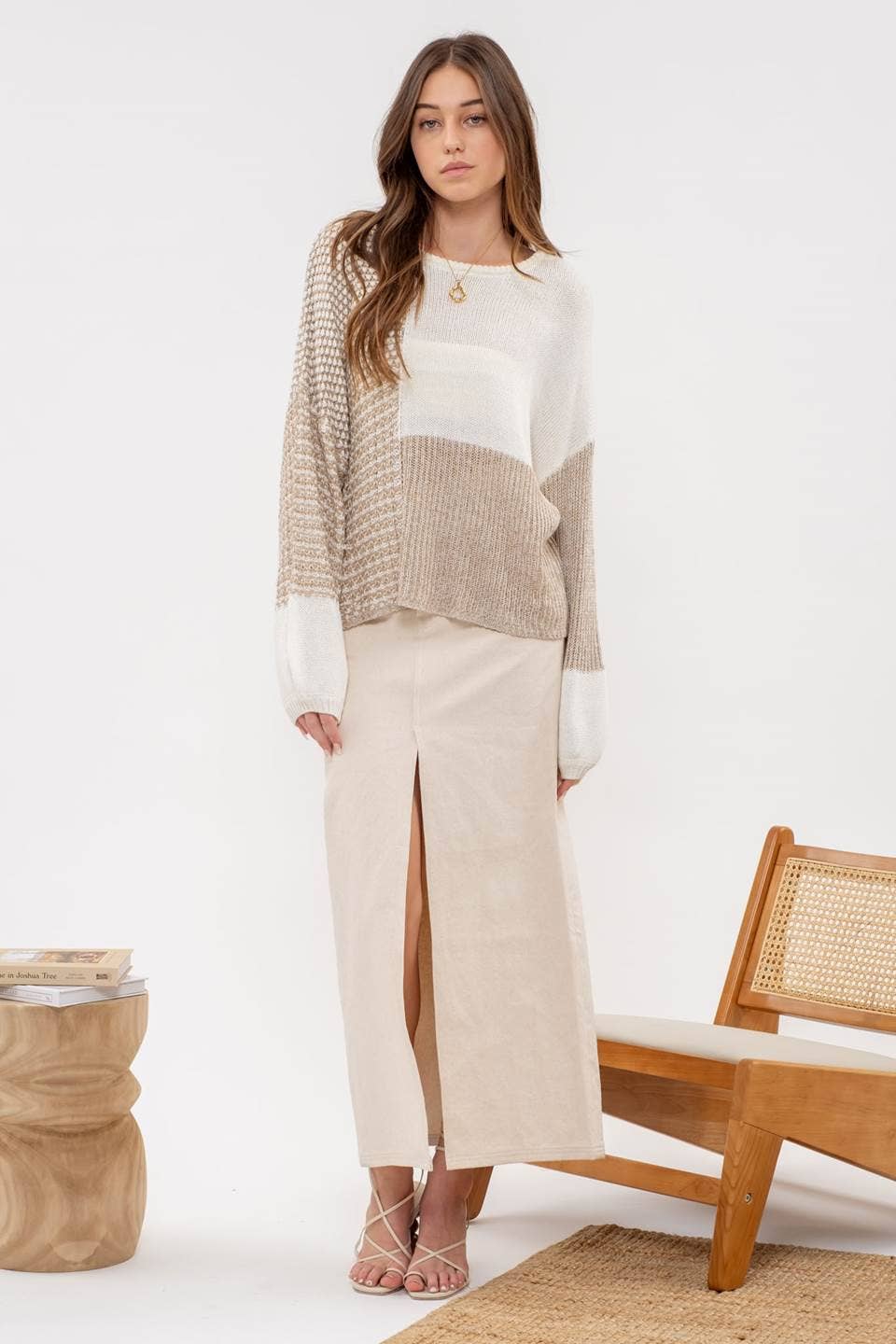 The Ivory Isley Back Tie Sweater