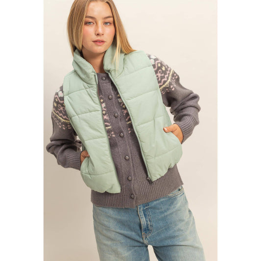 Winter Mint Vest Vibes