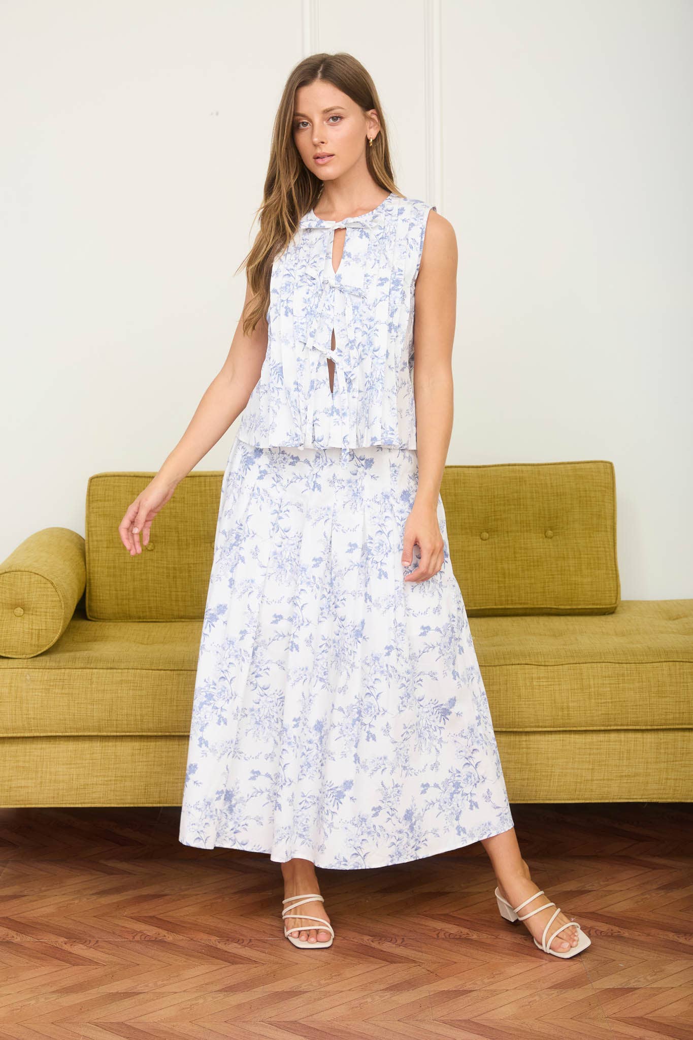 Blue Floral Savannah Blouse